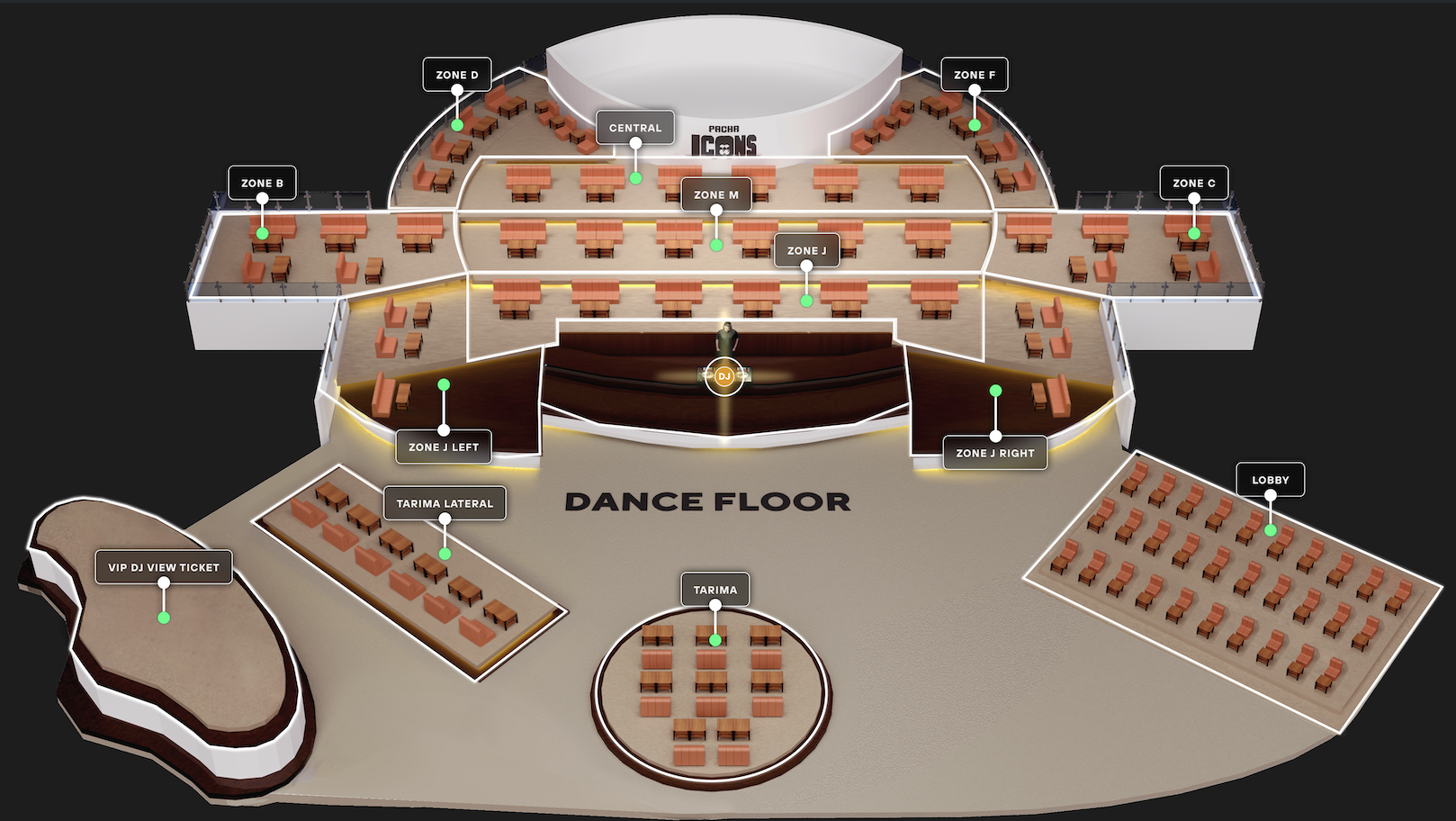 Destino table map